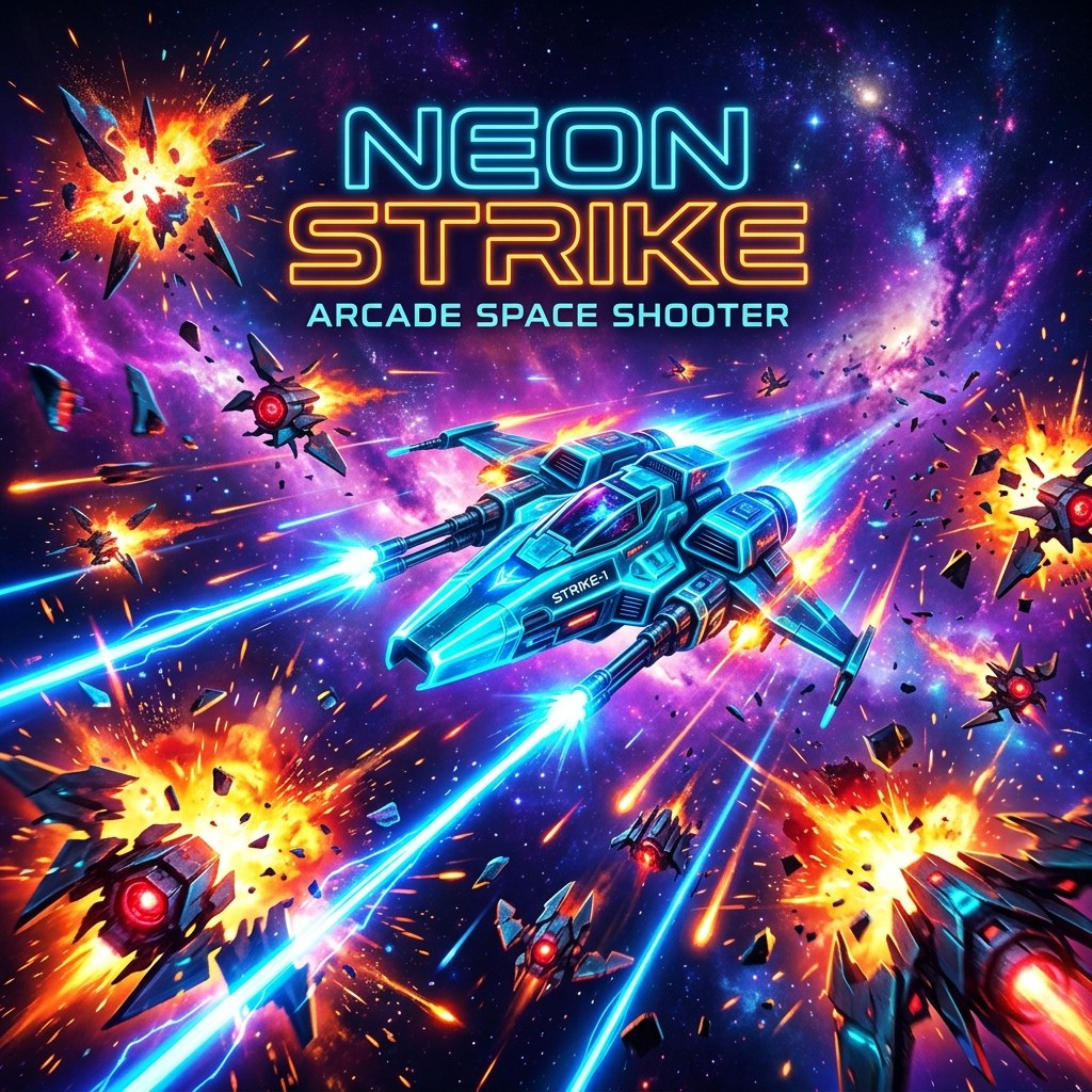 Neon Strike Space Shooter Game
