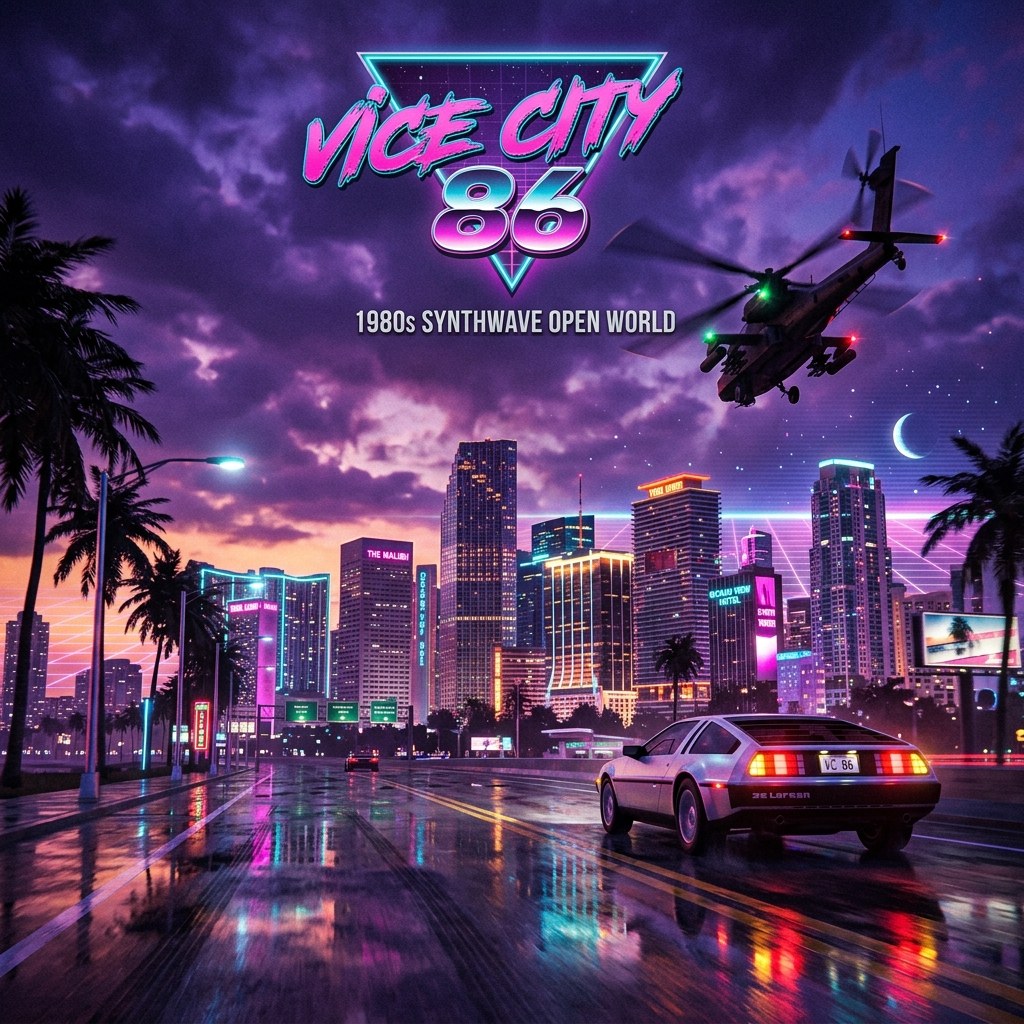 Vice City '86 3D Video Game